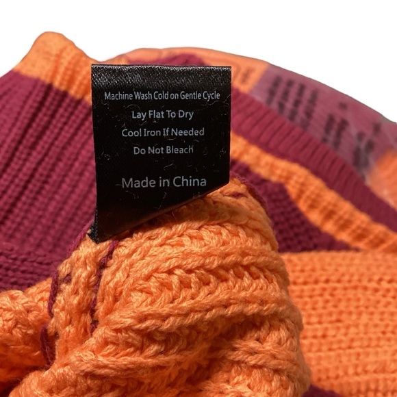 POL Striped Orange & Burgundy Pullover Knit Sweater Choose Sz S,M,L New w/ Tags - Picture 13 of 16